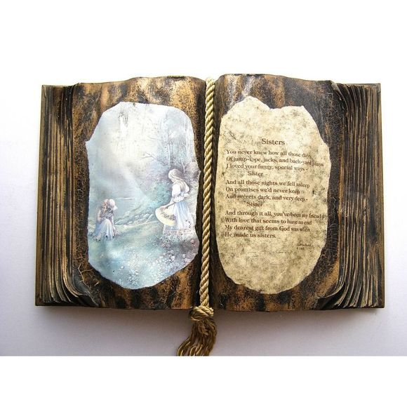 Altered Book, Dedication "To My Sister", Decorative Decoupageed Book - Picture 1 of 5